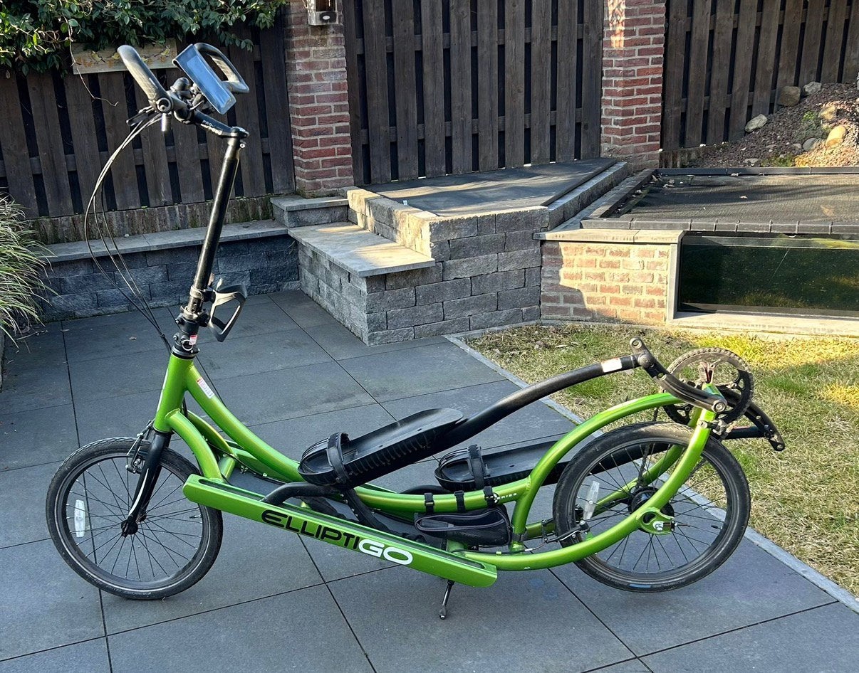 Elliptigo 8c groen, Fietsen en Brommers, Gebruikt, Velgrem, Bovenstuur, Ophalen
