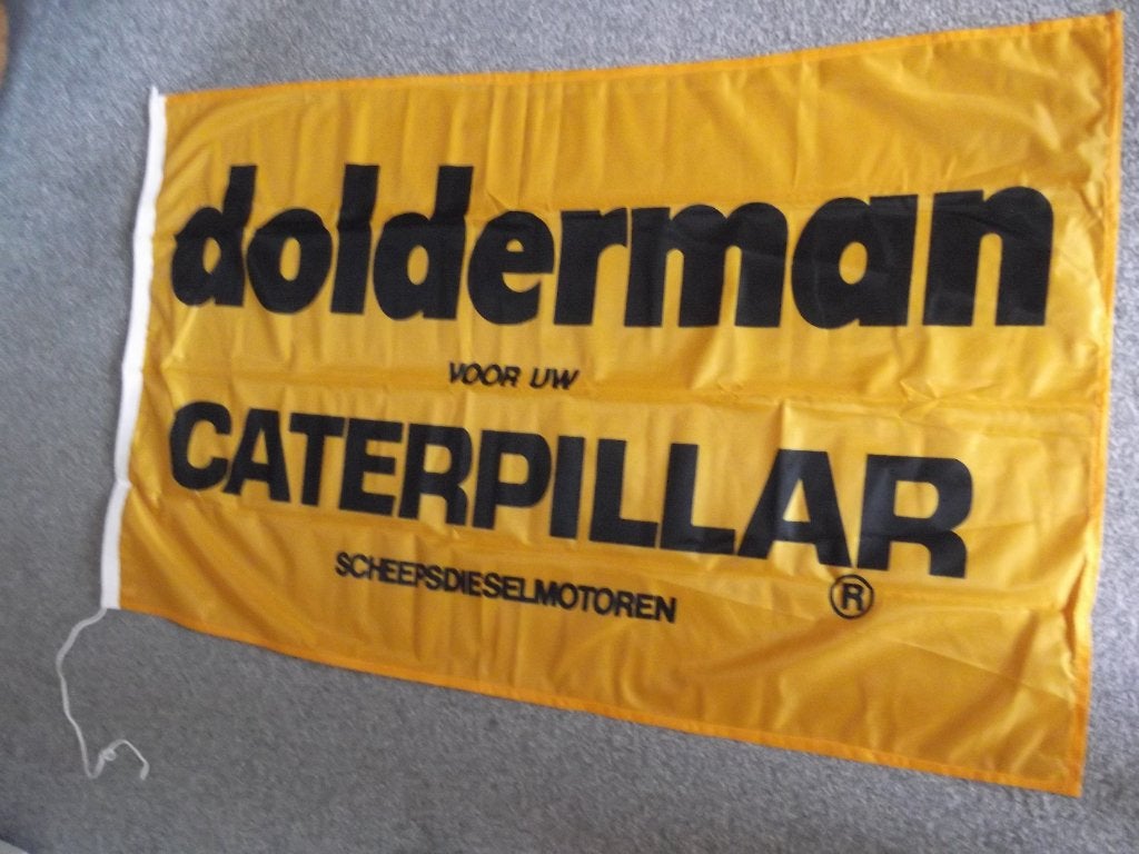 Vlag Caterpillar, Ophalen of Verzenden, Nieuw, Reclamebord