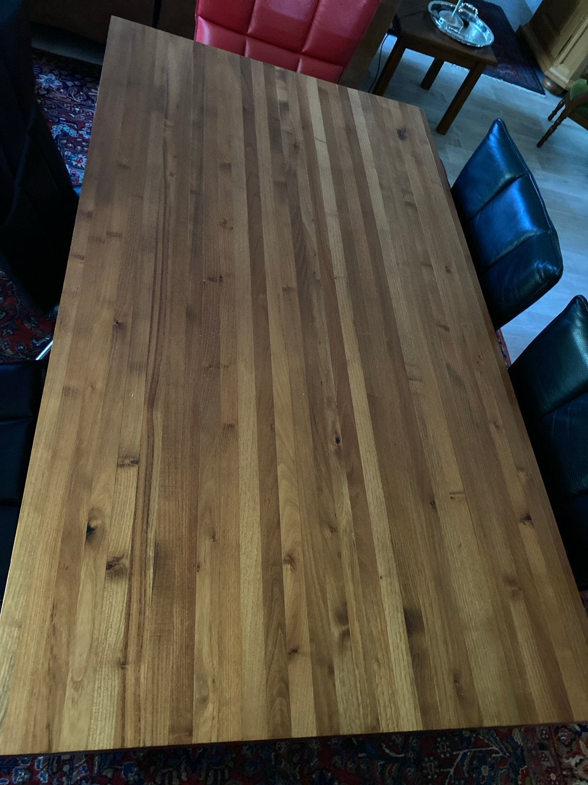 Mooie houten eettafel 160x90 cm in topstaat, Ophalen, 50 tot 100 cm, Zo goed als nieuw, 150 tot 200 cm