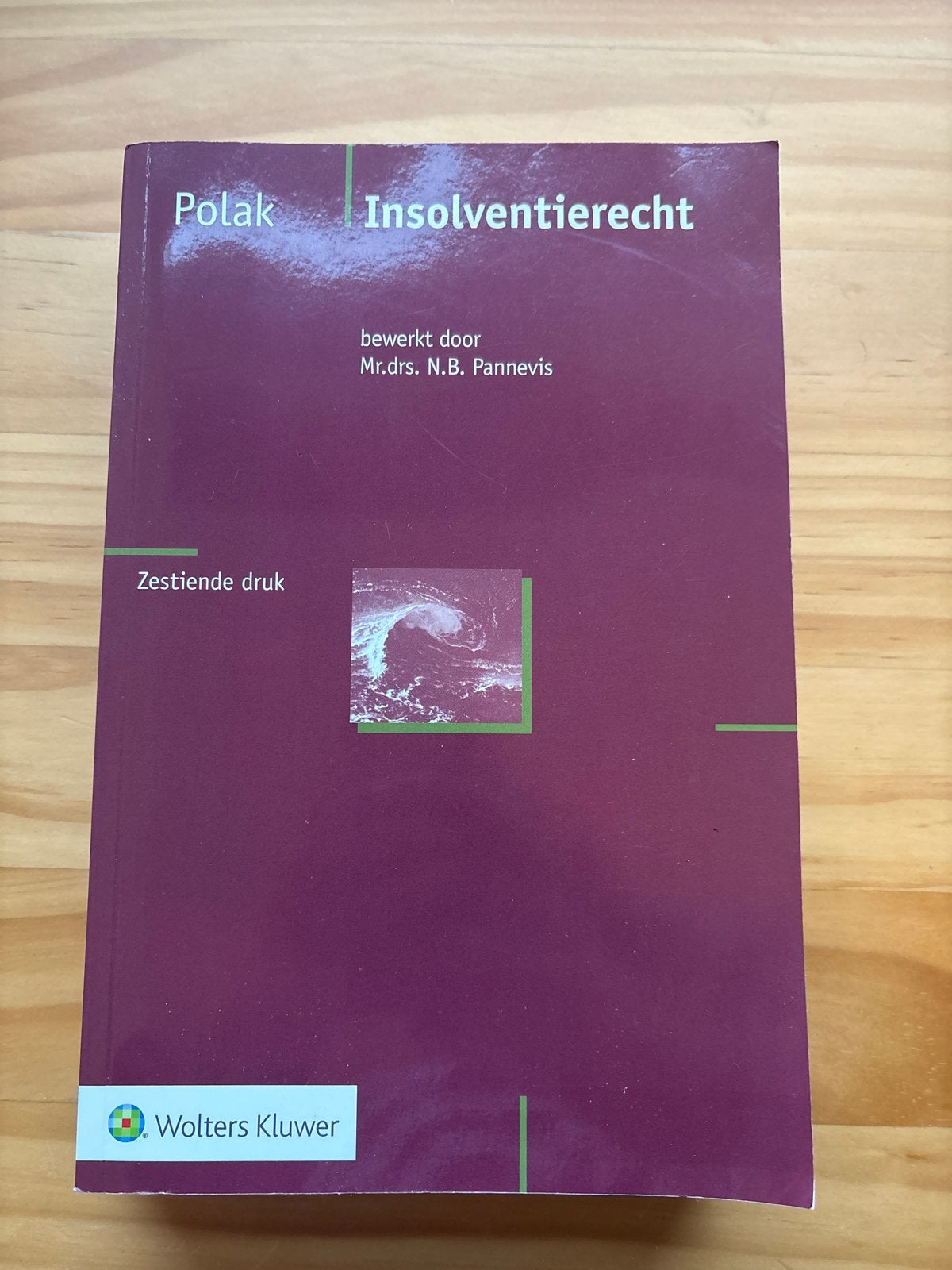 Polak & Pannevis: Insolventierecht 16e druk, Boeken, Studieboeken en Cursussen, Ophalen of Verzenden, Gamma, Zo goed als nieuw