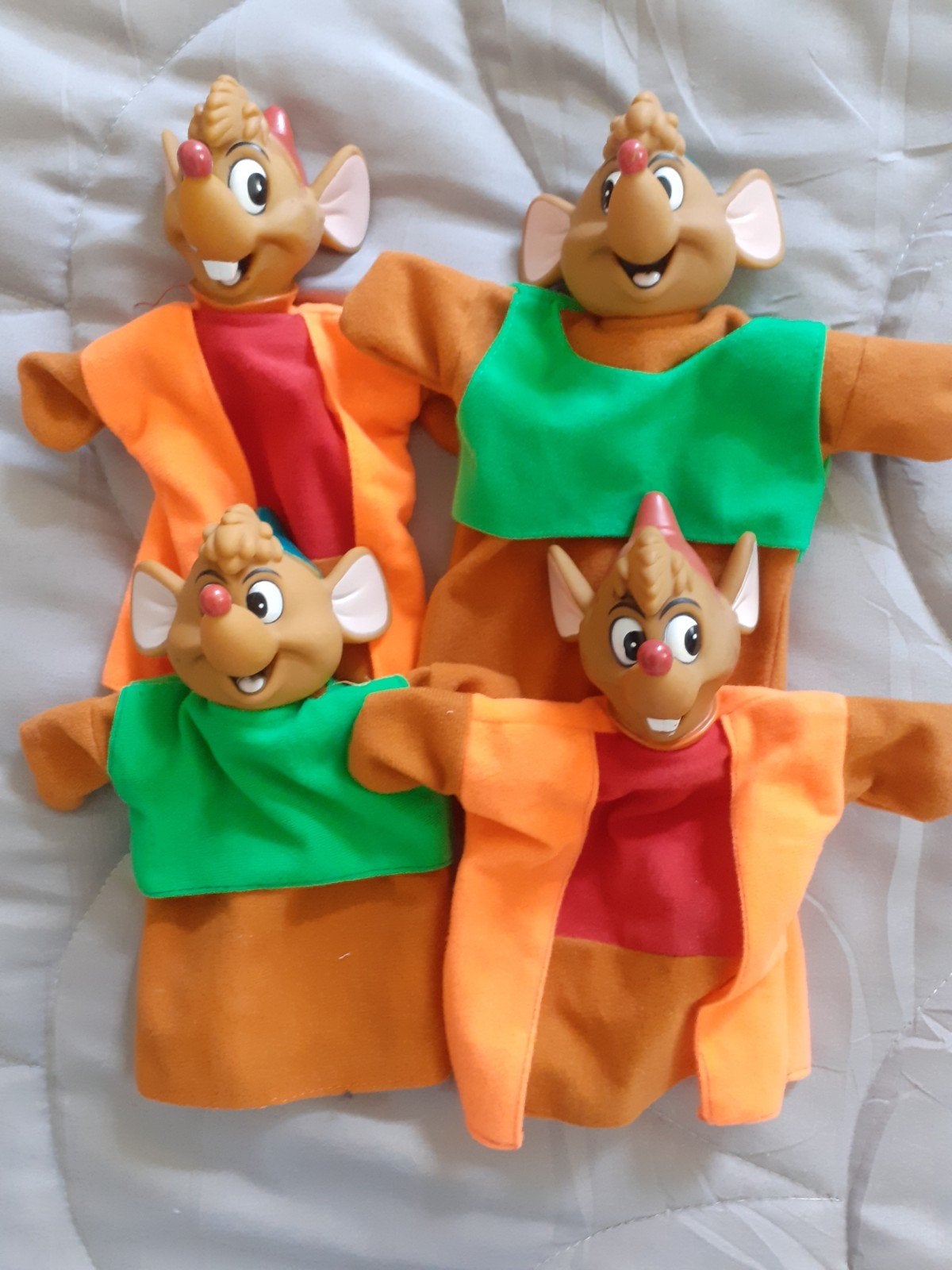 Muizen van Assepoester handpoppen, Ophalen of Verzenden, Zo goed als nieuw, Pop