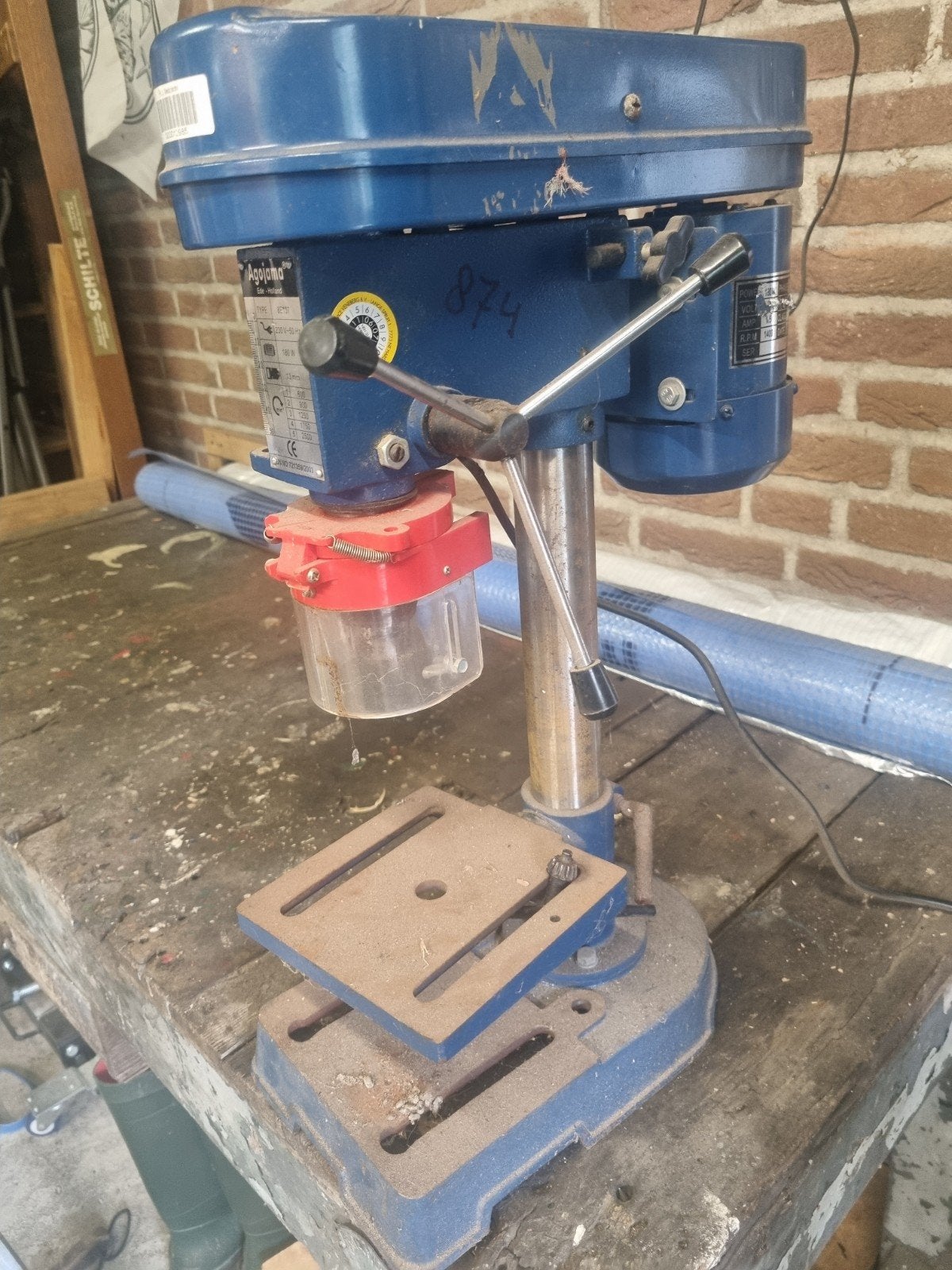 tafel boormachine, Ophalen, Gebruikt, Boormachine