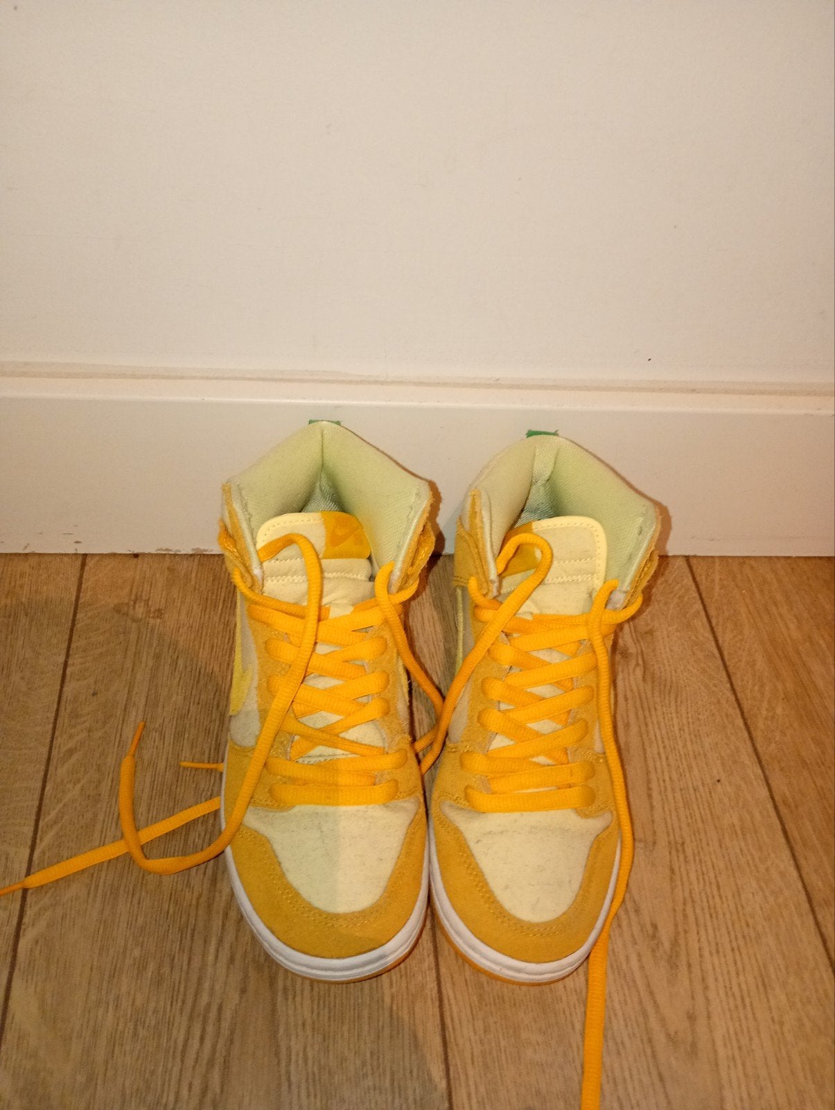Nike SB Dunk High Pineapple 38,5, Kleding | Dames, Nike, Oranje, Ophalen of Verzenden, Sneakers of Gympen