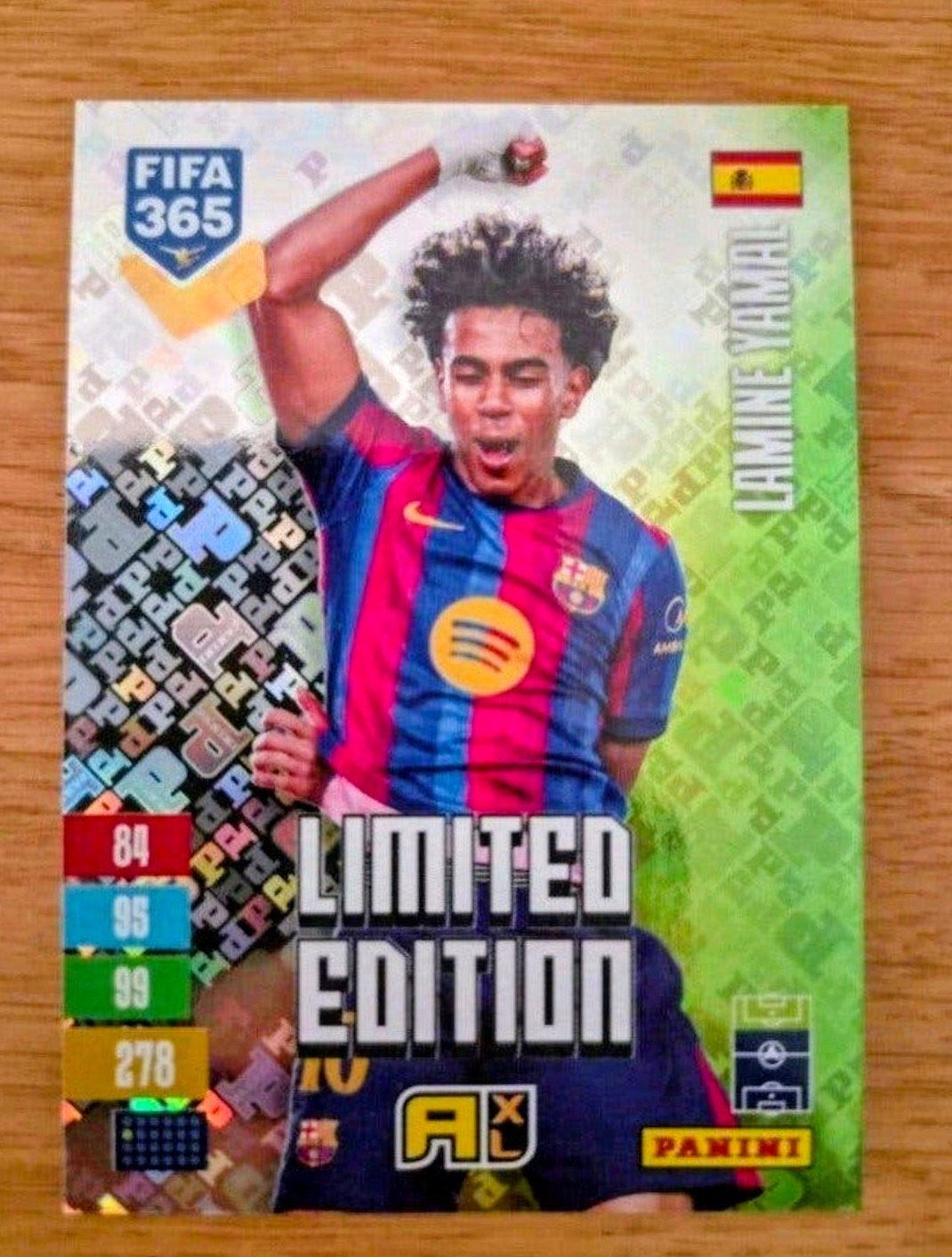 Lamine Yamal Panini Adrenalyn XL FIFA 365 Limited Edition, Ophalen of Verzenden, Zo goed als nieuw