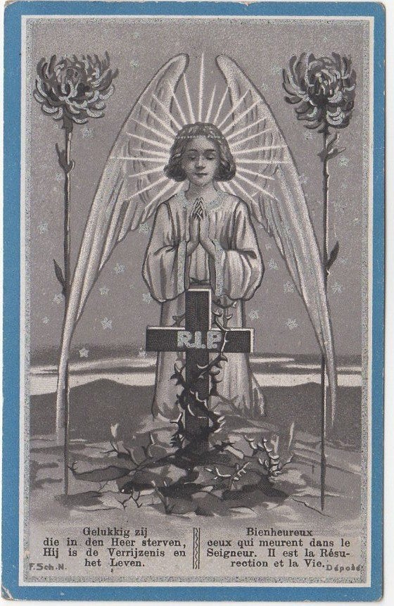 Lydia Elvira Vermeersch 1921 Lophem + 1921 Lophem, 3 weken, Verzenden