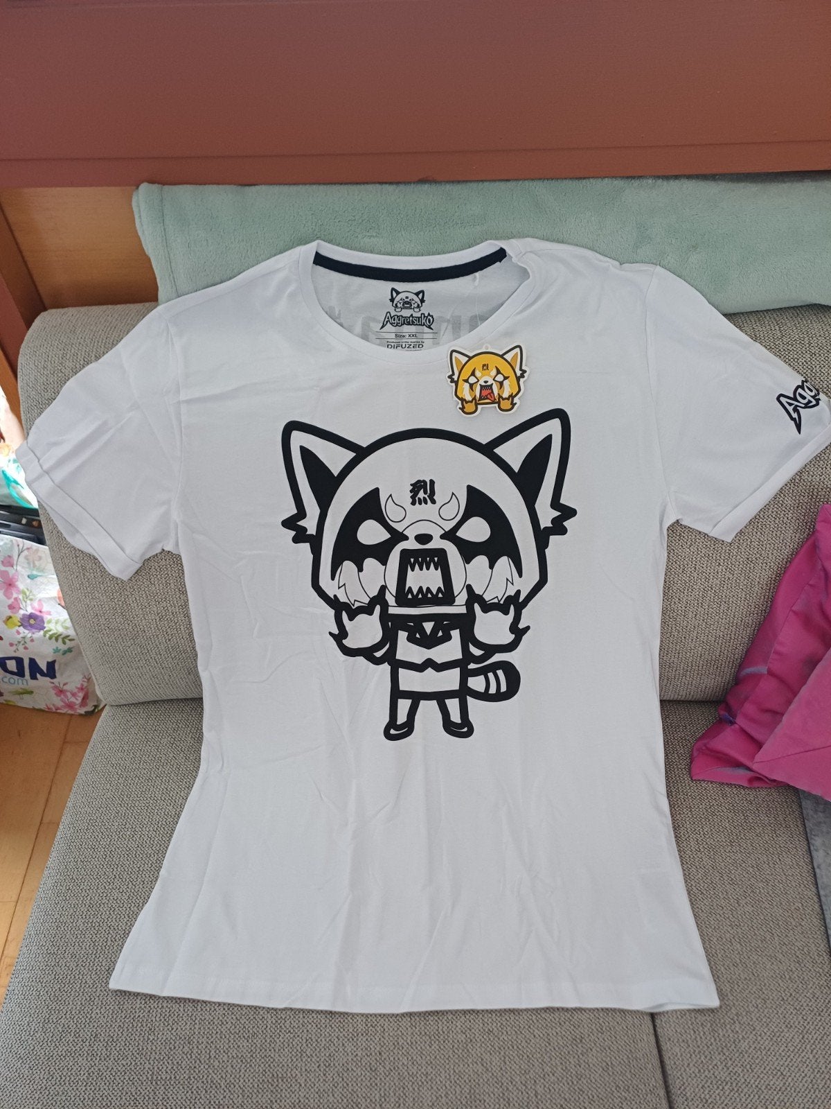 Aggretsuko T-shirt 2XL 100% katoen, Ophalen of Verzenden