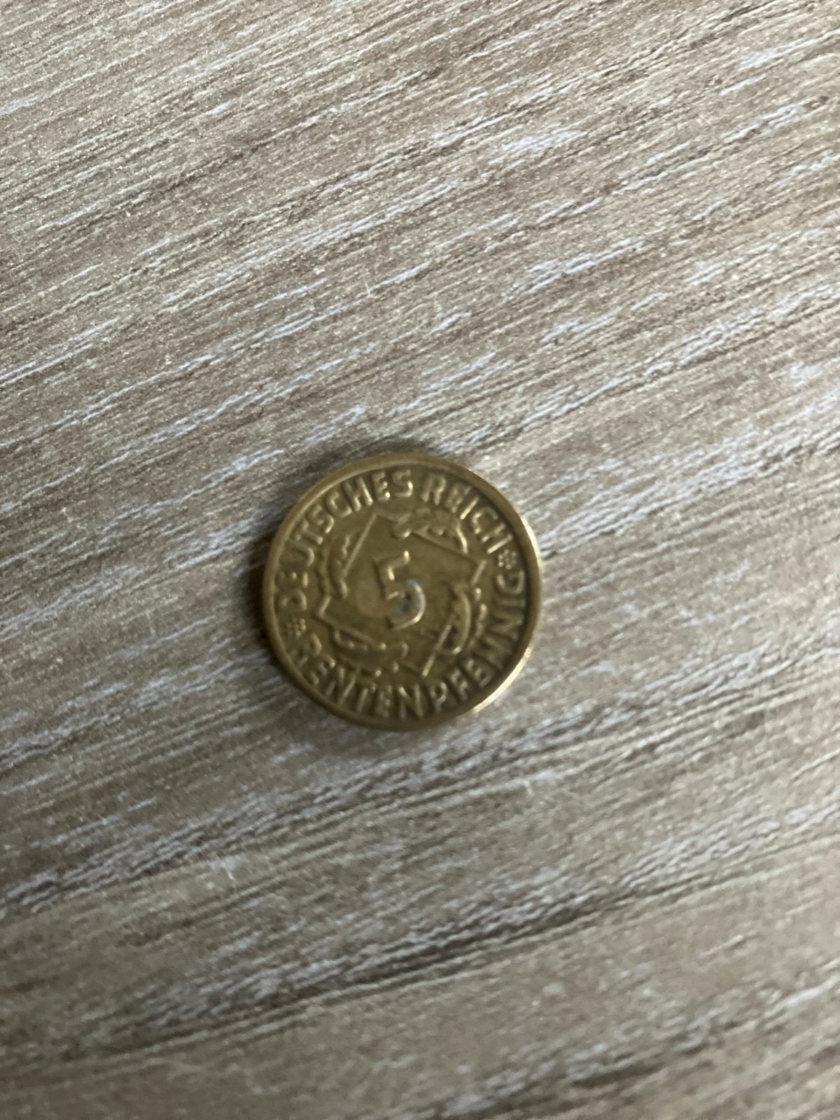 Duitse 5 Rentenpfennig munt uit 1923, Verzenden, Duitsland, Losse munt