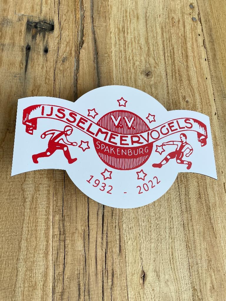 Reclamebord IJsselmeervogels embleem vignet alu 30x19 cm, Ophalen of Verzenden, Nieuw, Reclamebord