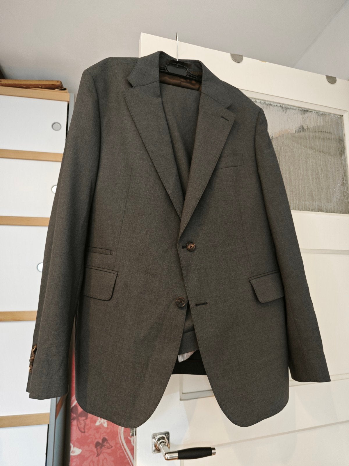 in goede staat tweedelig wollen Herenpak maat 56, Windsor, Maat 56/58 (XL), Ophalen of Verzenden, Zo goed als nieuw