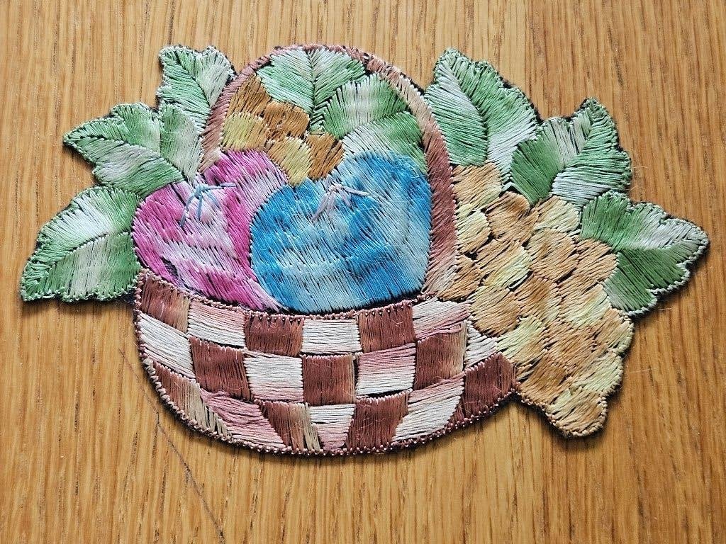 Turmac geborduurde zijden plaatjes 1920/ 1930, Ophalen of Verzenden