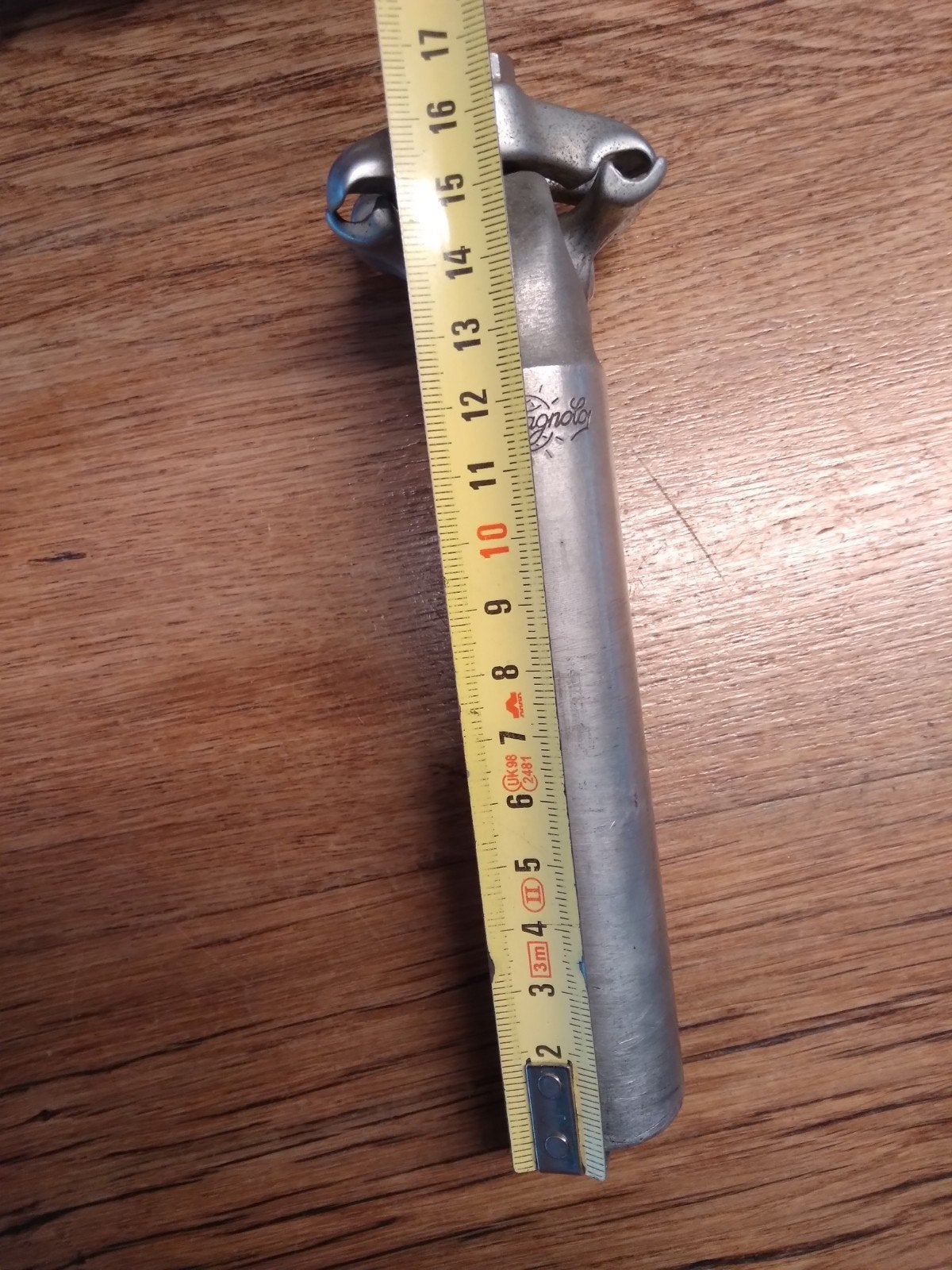 Campagnolo zadelpen, kort 27.2mm € 20., Gebruikt, Ophalen of Verzenden, Aluminium, Racefiets