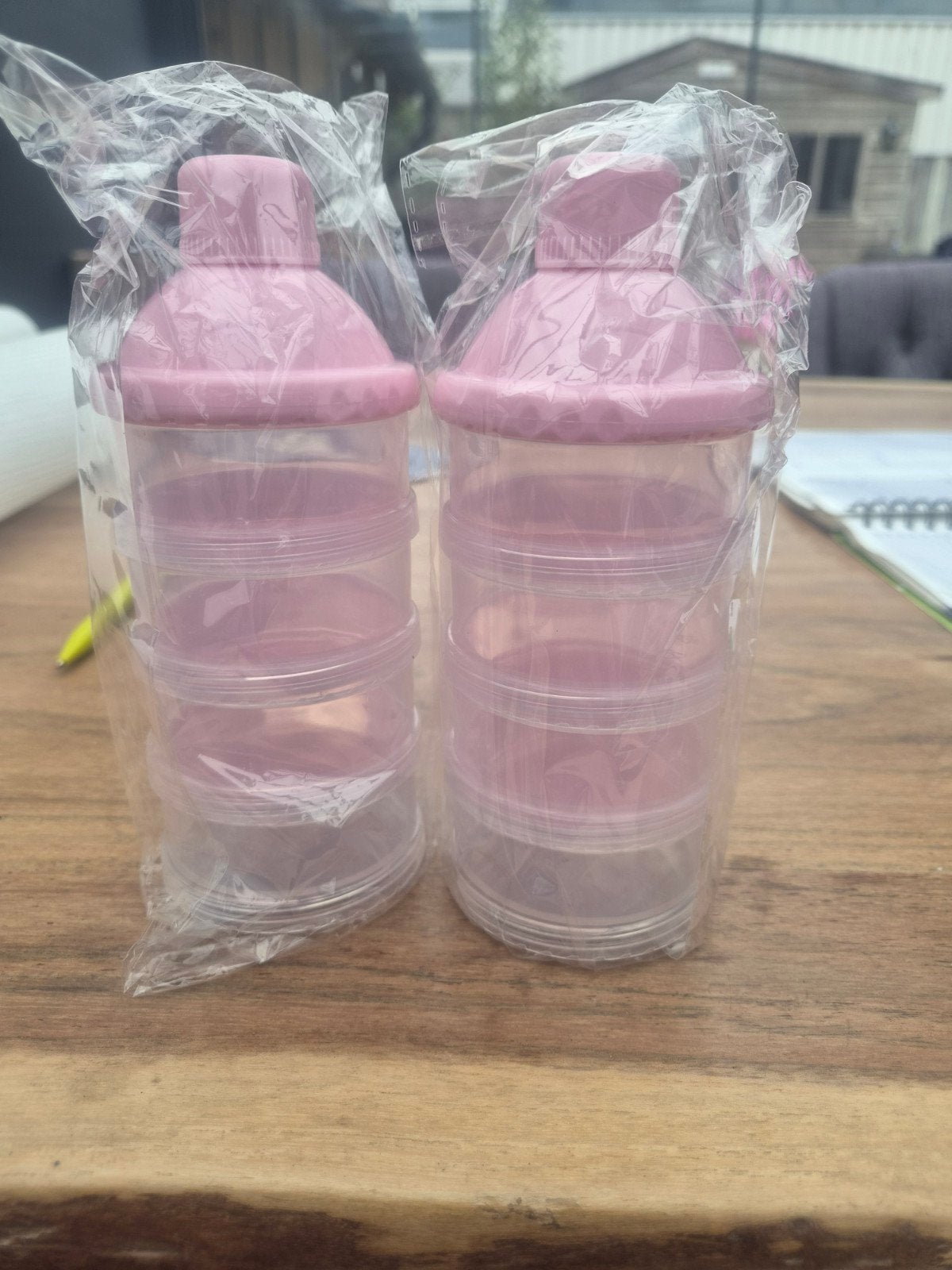 2x Roze Babyvoeding Bewaarbakjes - Nieuw in verpakking, Kinderen en Baby's, Ophalen of Verzenden, Nieuw, Bewaarbakje, Overige merken