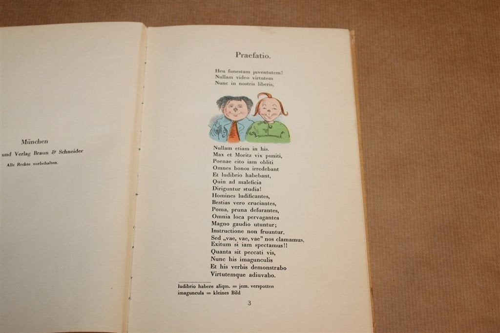 Max et Moritz — Latijnse Vertaling Wilhelm Busch 1932, Boeken, Ophalen of Verzenden, Gelezen