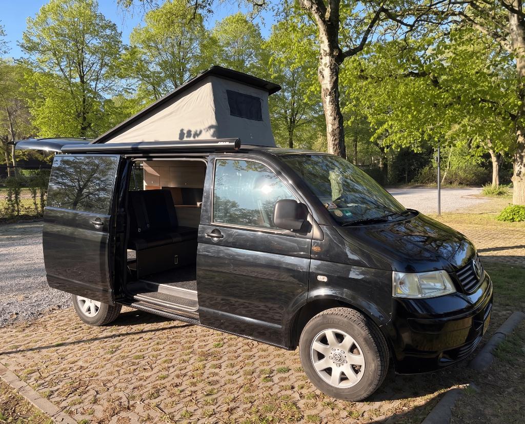 Goed onderhouden camper VW Transporter TDI T5, Luifel, Volkswagen, Tot en met 2, Particulier