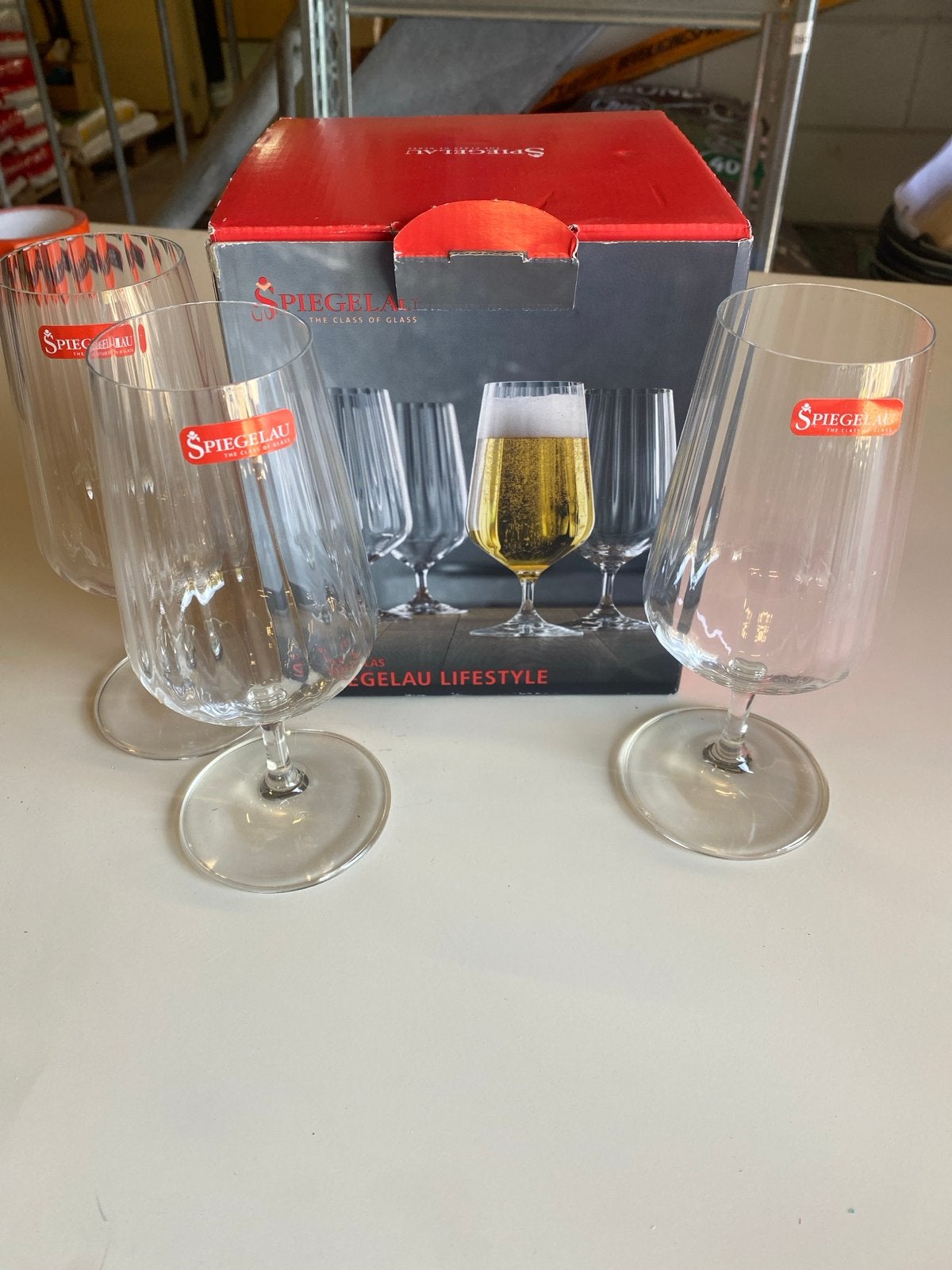 Spiegelau Lifestyle Bierglazen - Set van 3 Nieuw, Onbekend, Nieuw, Ophalen of Verzenden, Onbekend