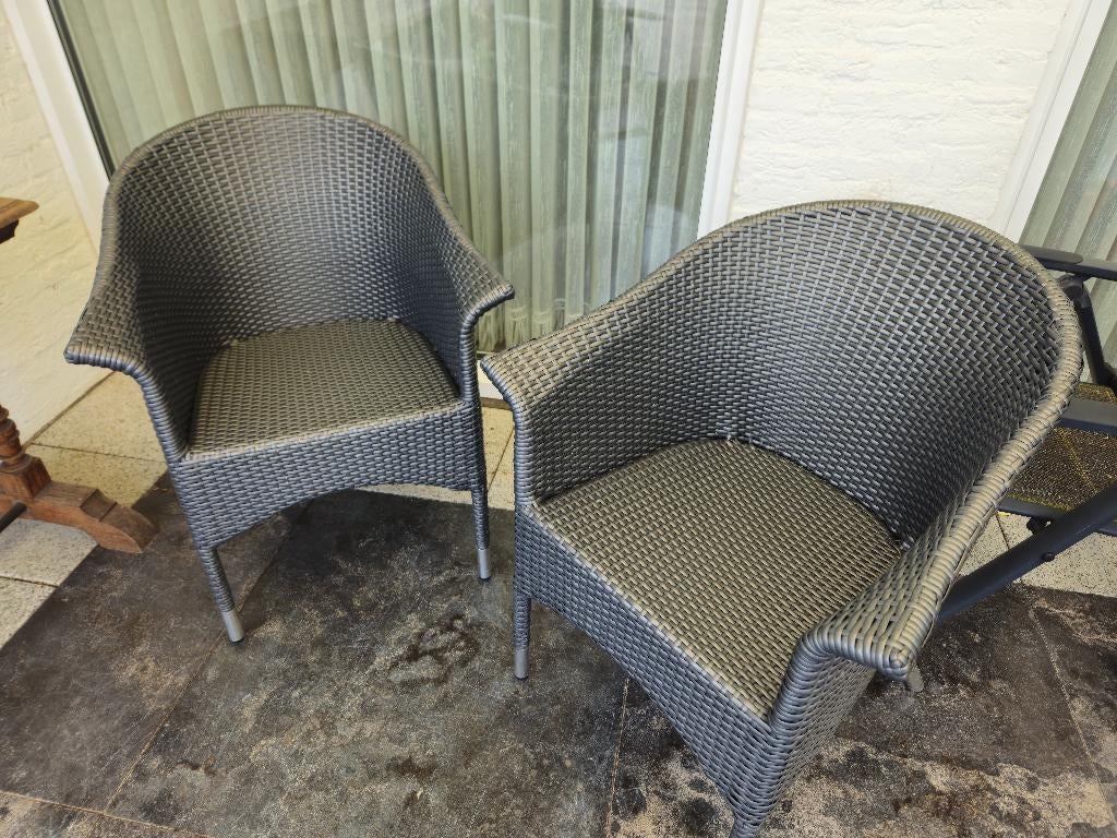 Wicker tuinstoel of balkonstoel, Tuin en Terras, Ophalen, Zo goed als nieuw, Wicker