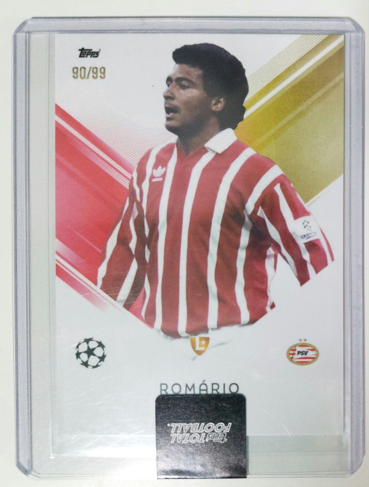 Romario 90/99 Topps Total Football PSV, Ophalen of Verzenden, Zo goed als nieuw, PSV, Spelerskaart