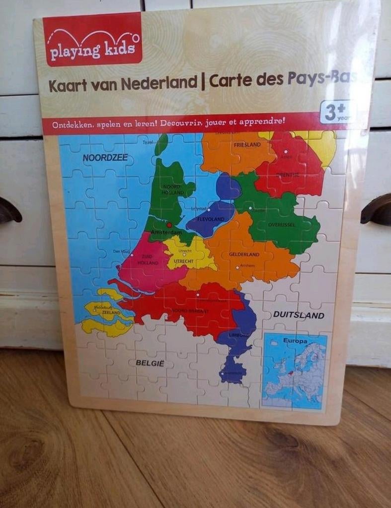 Houten puzzel kaart nederland

Van playing kids (nieuw), Ophalen, Nieuw, Van hout