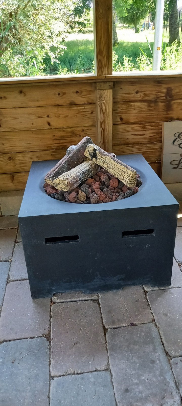 Moderne vuurkorf/vuurtafel op gas, Ophalen, Gebruikt, Vuurkorf