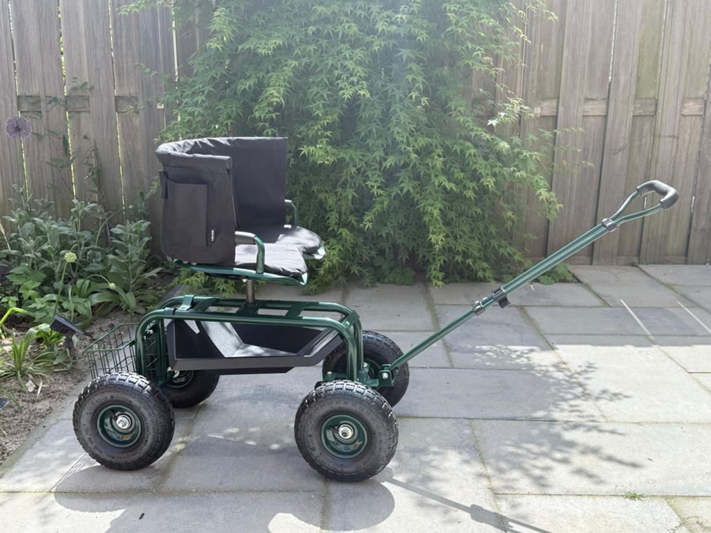 Korting! VEVOR Mobiele Tuinstoel - bolderkar rolstoel, Tuin en Terras, Ophalen, Nieuw, Metaal, Verstelbaar