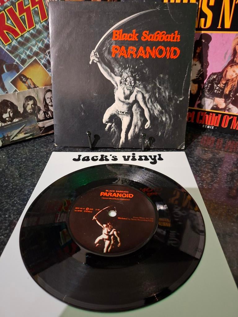 Black Sabbath - Paranoid (Vinyl Single) 1980, Cd's en Dvd's, Vinyl | Rock, Ophalen of Verzenden, Zo goed als nieuw, Overige formaten