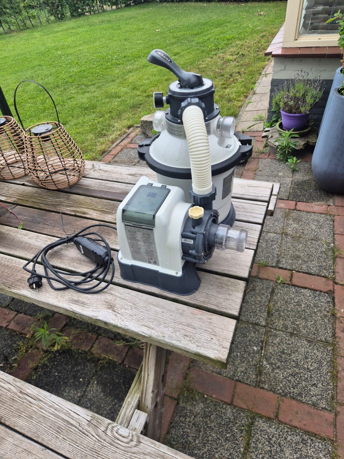 Intex Zandfilterpomp SF90220RC-1 met zoutwatersysteem, Tuin en Terras, Zwembad-toebehoren, Ophalen, Gebruikt, Zwembadpomp
