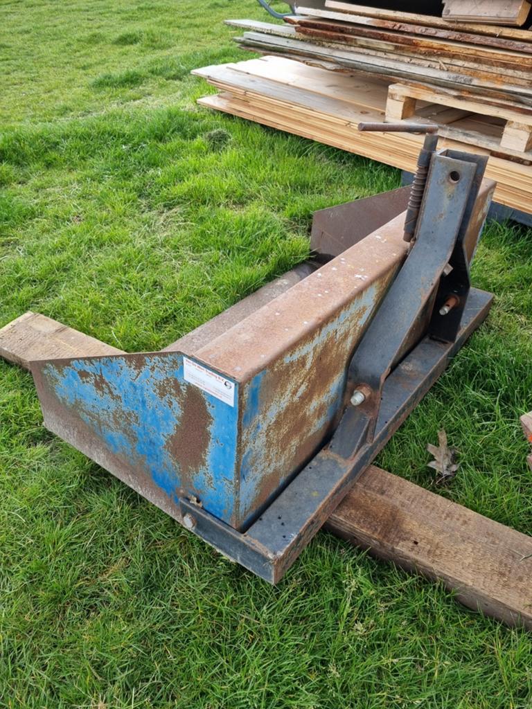 Grondbak mini tractor 120 cm breed, Ophalen