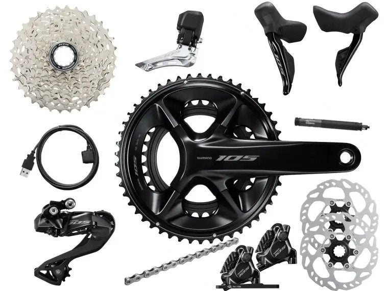 Nieuwe shimano 105 di2 disc groep €725,-, Ophalen, Nieuw