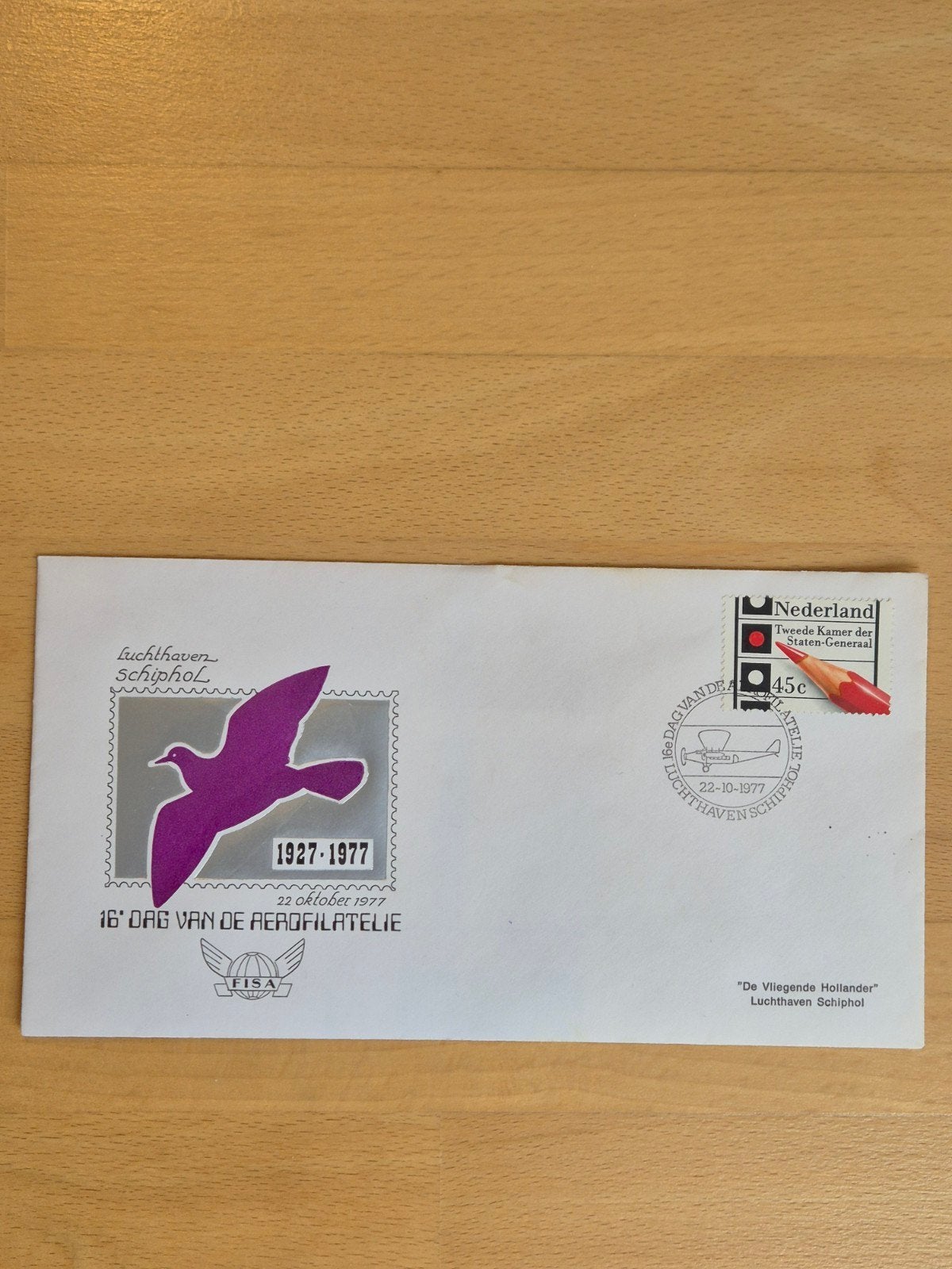 Envelop luchtvaart Schiphol, Ophalen of Verzenden, Envelop