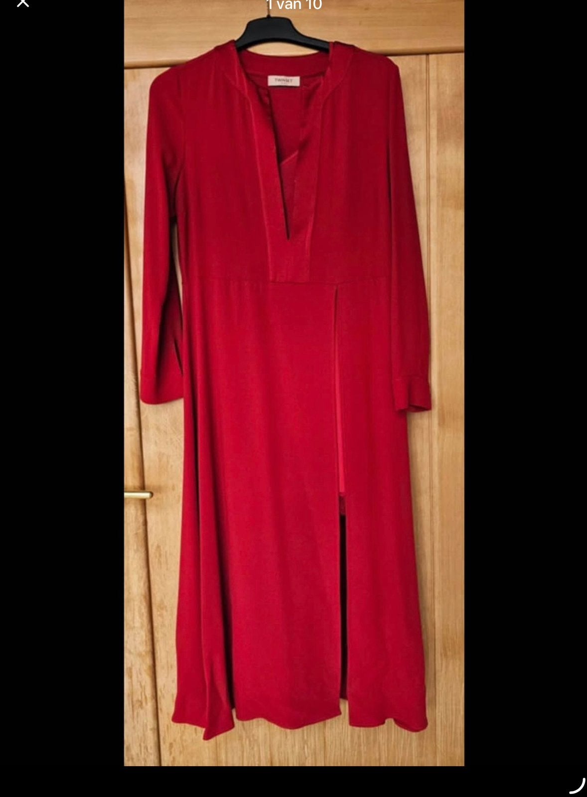 Twinset Milano lange jurk It. 44 (38), Maat 38/40 (M), Nieuw, Ophalen of Verzenden, Rood