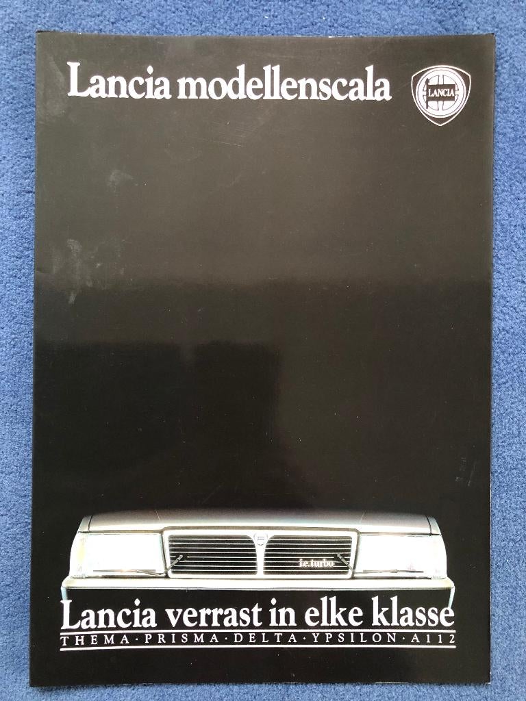 Lancia modellenscala glossy folder, Boeken, Ophalen of Verzenden, Nieuw, Overige merken, Lancia