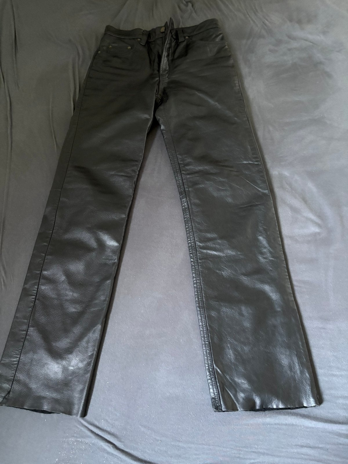 Hard Leather Stuff Leren Broek Zwart Maat 30, Ophalen of Verzenden, Gedragen, Overige maten, Zwart