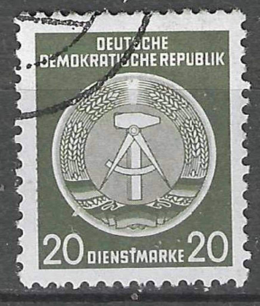 Duitsland DDR 1954 - Yvert 8SE - Service - Kompas. (ST), Verzenden, DDR, Gestempeld