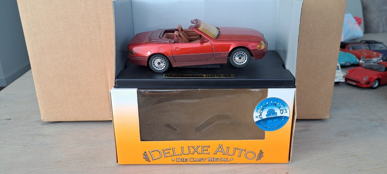 Schaalmodel Mercedes 500 SL 1:24, Hobby en Vrije tijd, Modelauto's | 1:24, Ophalen of Verzenden, Nieuw, Auto, Overige merken