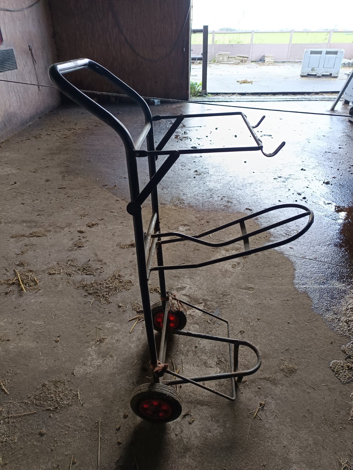 Zadel trolley, Ophalen, Gebruikt