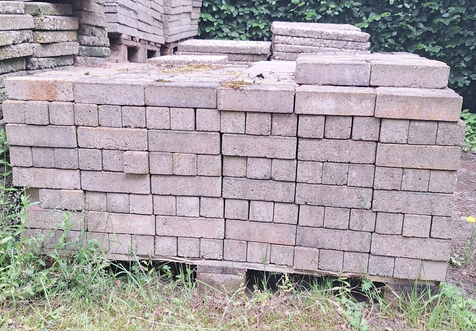 Gekleurde klinkertjes 20x6,5 cm ongeveer 8m2, Ophalen, Beton, Minder dan 5 m², Klinkers