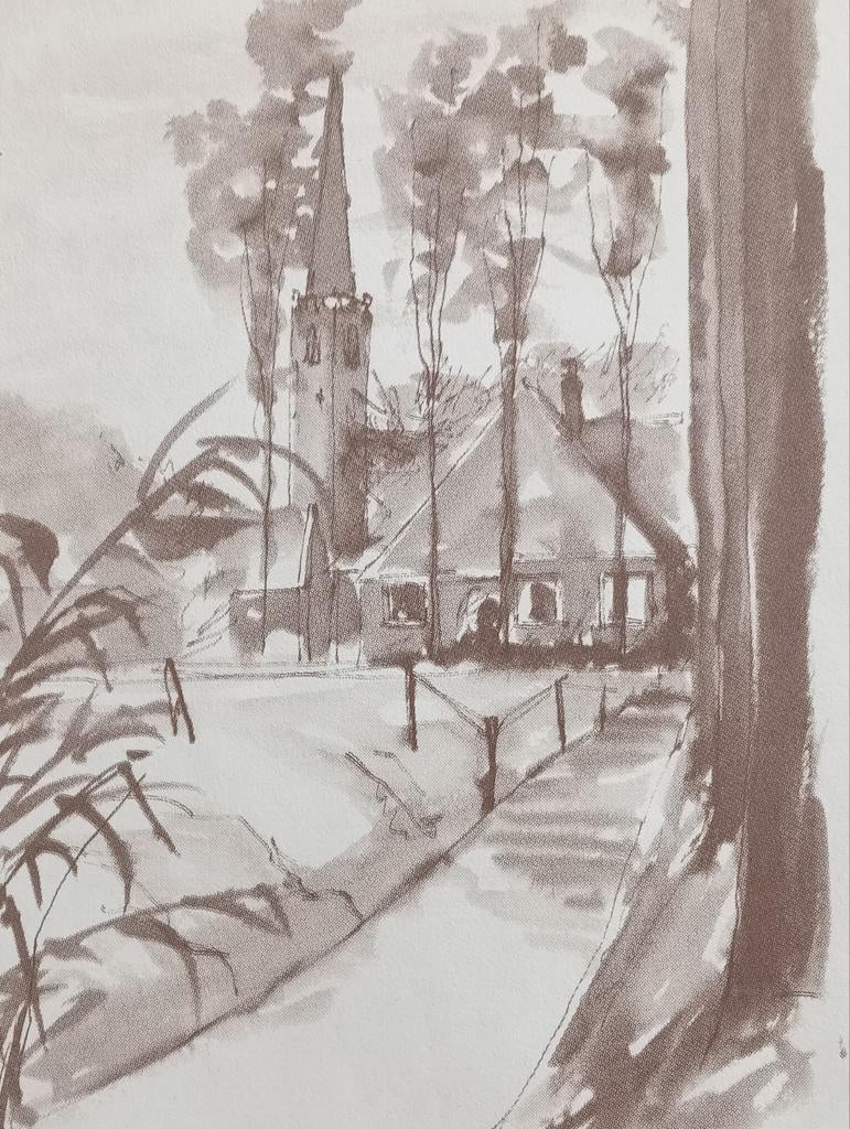 Opmeer print, Antiek en Kunst, Ophalen of Verzenden