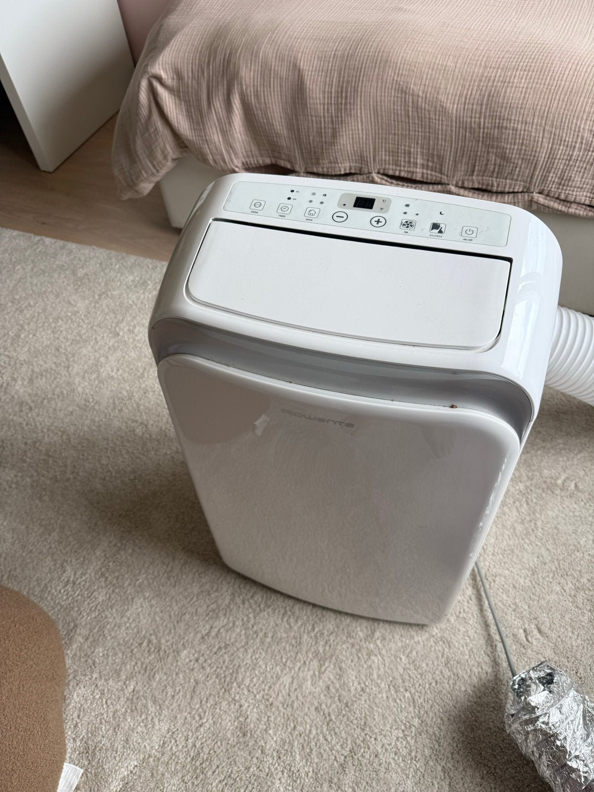 Rowenta Mobiele Airco RWAC1200H - Krachtige Koeling, Ophalen, 3 snelheden of meer, Zo goed als nieuw, Koelen en Ontvochtigen