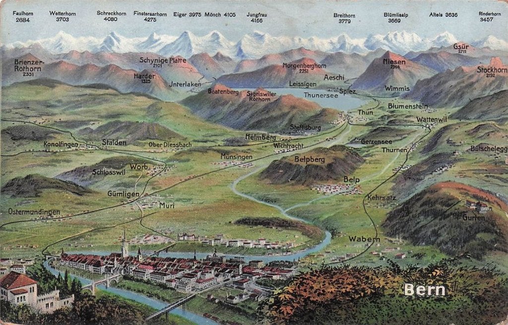 702-299-015 Bern Und Berner Oberland, Verzenden, Voor 1920, Overig Europa