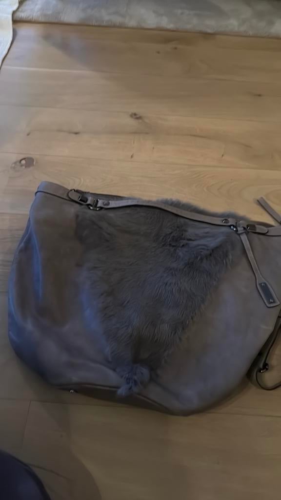 ABRO leren tas, Ophalen of Verzenden, Zo goed als nieuw, Bruin, Handtas