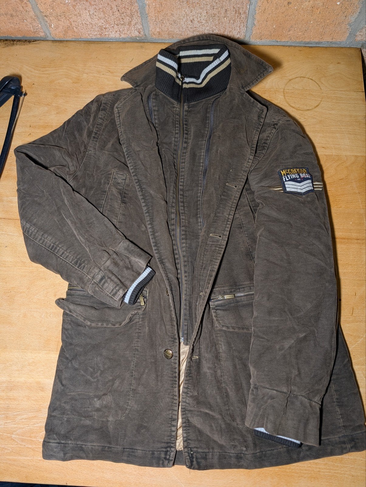 McGregor Flying Boat heren autumn /winterjas - Maat L - Brui, Kleding | Heren, Maat 52/54 (L), Bruin, McGregor, Ophalen of Verzenden