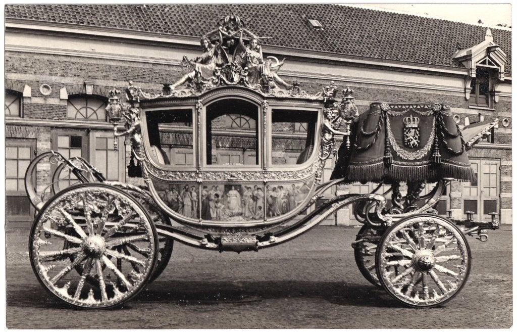 Foto Kaart Fotokaart - Gouden Koets 1, Ophalen of Verzenden, Gebruikt, Nederland, Kaart, Foto of Prent