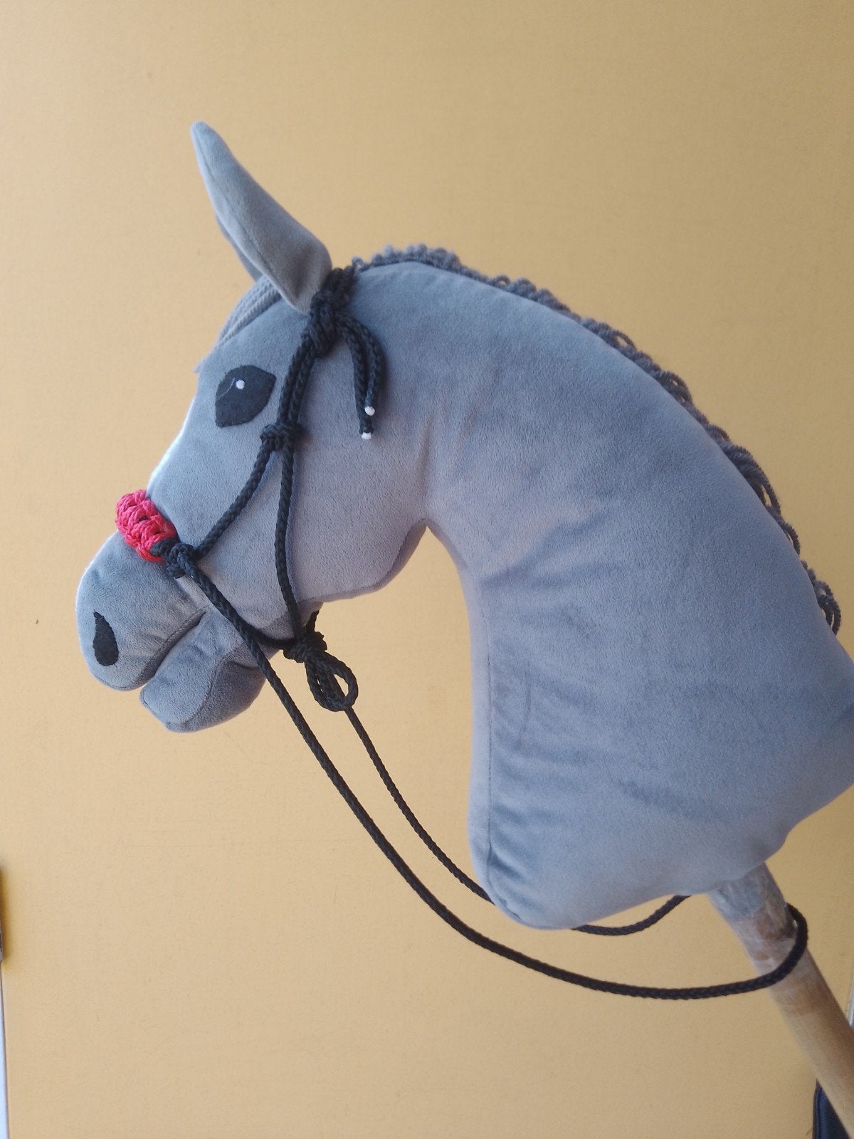 Bitloos hoofdstel voor hobby horse - Handgemaakt, Ophalen of Verzenden, Zo goed als nieuw, Jongen of Meisje