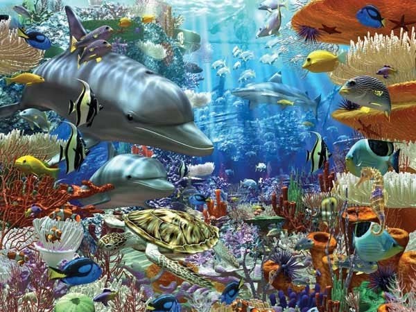 Ravensburger - Leven onder Water - 3000 stukjes, Ophalen of Verzenden, Meer dan 1500 stukjes, Nieuw, Legpuzzel