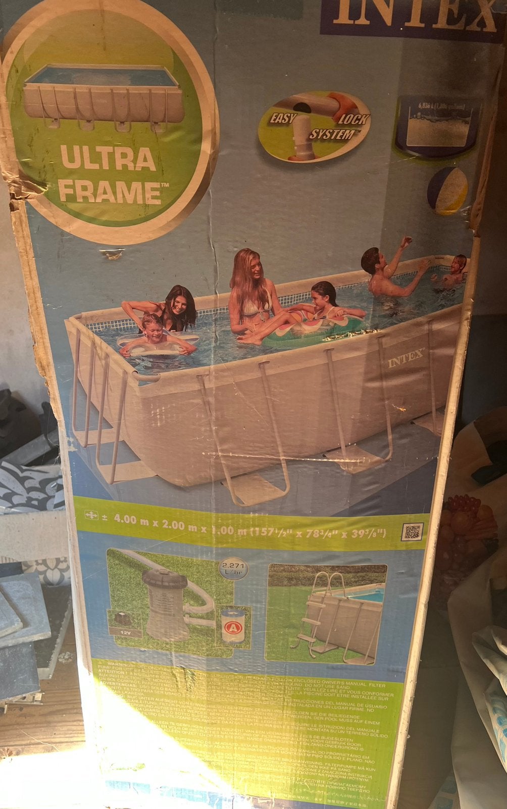 Intex zwembad, Ophalen, Gebruikt, 200 tot 300 cm, 80 tot 120 cm