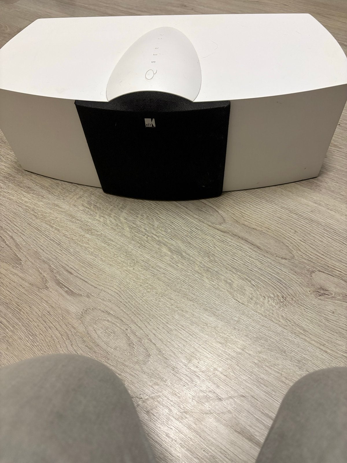 KEF Q6c Center Speaker - Wit, Ophalen, Gebruikt, 60 tot 120 watt, Basreflex