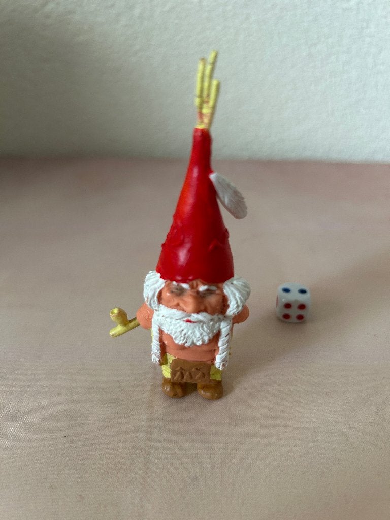 Vintage PVC figuurtje David de Kabouter Noord Amerika 1985, Star Toys s.a. / BRB Internacional S.A., Gebruikt, Ophalen of Verzenden
