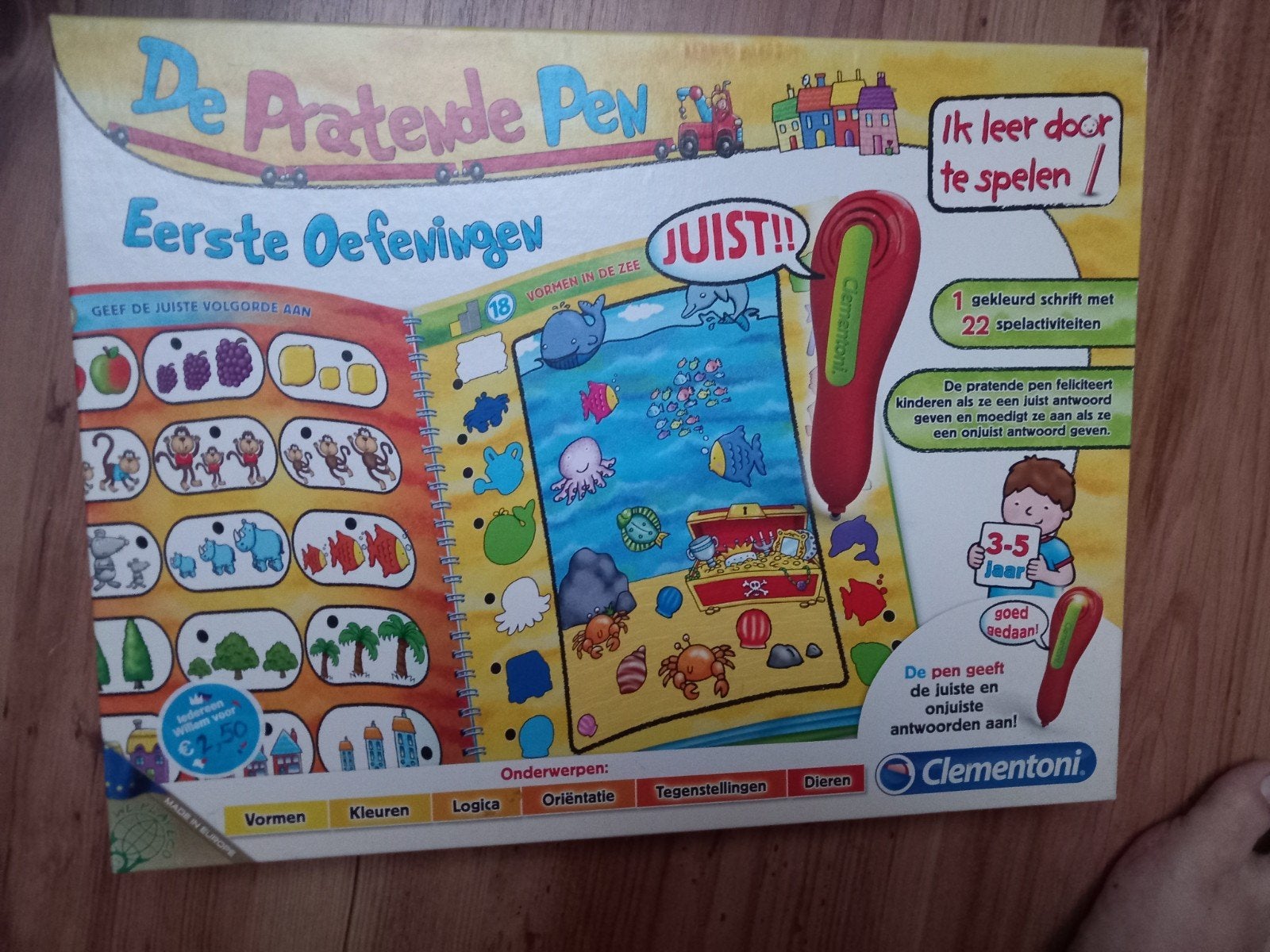 Clementoni De Pratende Pen: Eerste Oefeningen, Ophalen of Verzenden, Zo goed als nieuw, Taal en Lezen, Met geluid