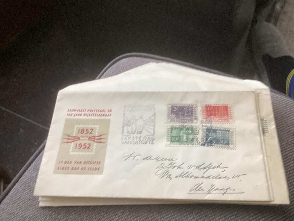 No1841 E10 gelopen Den Haag 588-591 Nederland jaargangen fdc, Postzegels en Munten, Postzegels | Eerstedagenveloppen, Ophalen