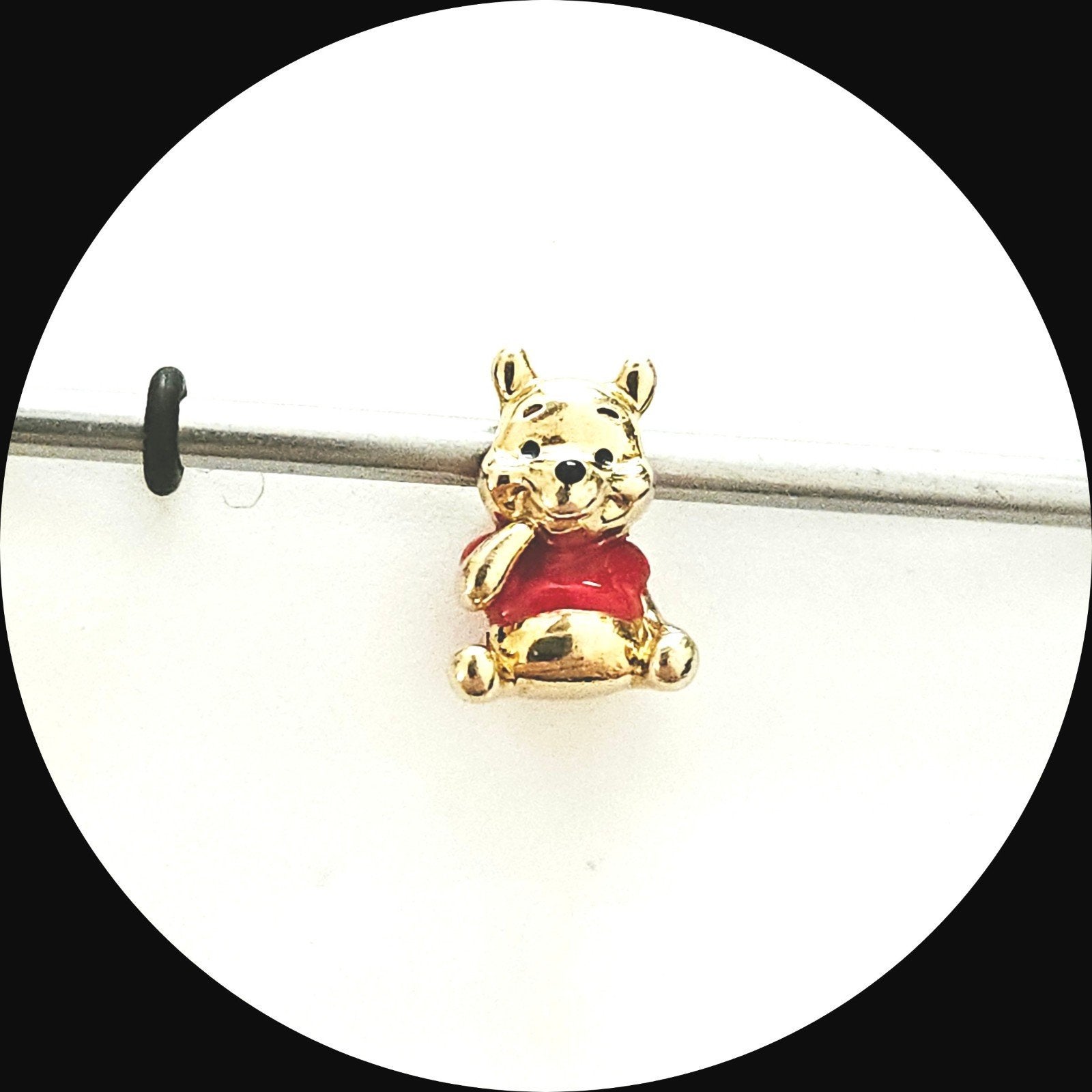 Pandora Disney Winnie the Pooh verguld 762212C01, Pandora, Ophalen of Verzenden, Zo goed als nieuw, 1 bedel